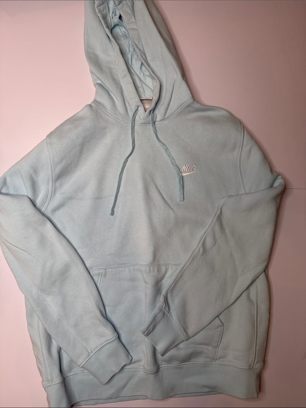 Men Nike light blue Hoodie